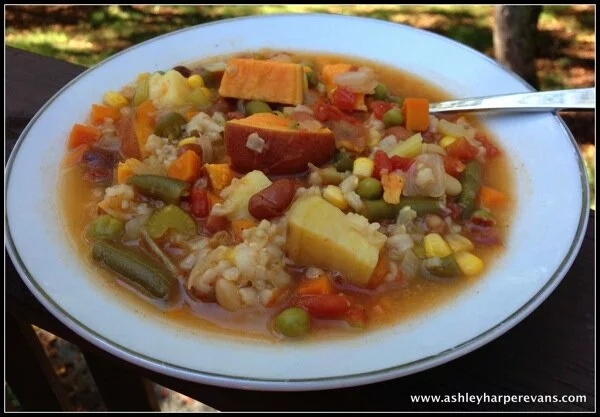 5 color sweet potato soup