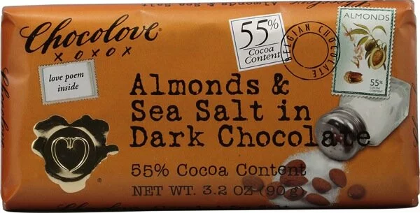 Chocolove Dark Chocolate Bar with Almonds and Sea Salt 716270001554