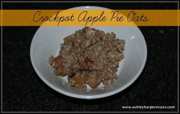 Crockpot apple pie oats