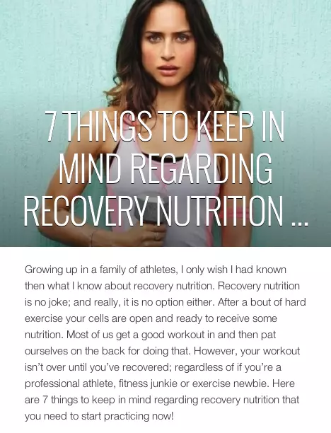 all women stalk recovery nutrition 